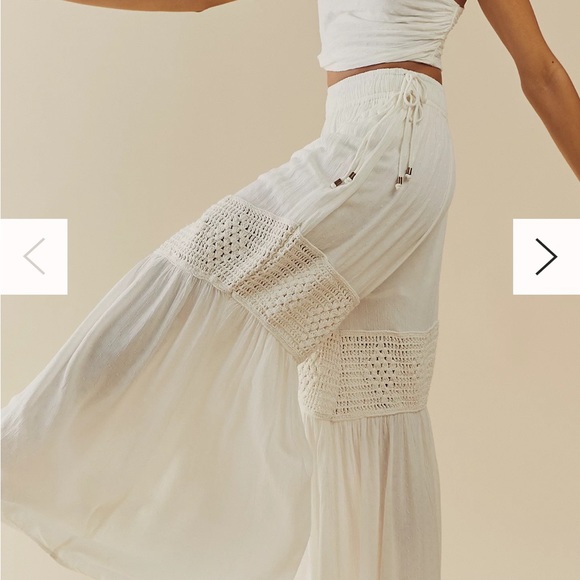 Free People Keeley Set Pants Ivory - Picture 3 of 10